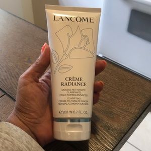 Lancôme créeme radiance cream to foam cleanser